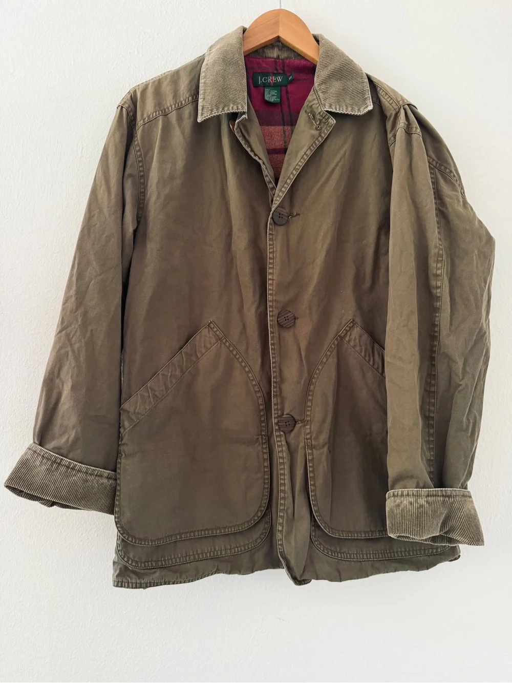 J. CREW 90s Vintage Chore Barn Jacket Oarsman Outdoors Canvas Coat